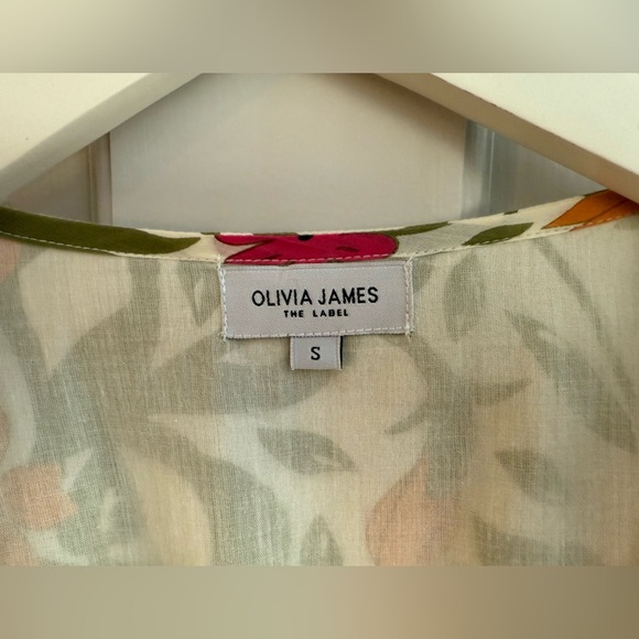 Beautiful Floral Puff Sleeve Midi Wrap Dress, Fully Lined. Sz S - Picture 2 of 5